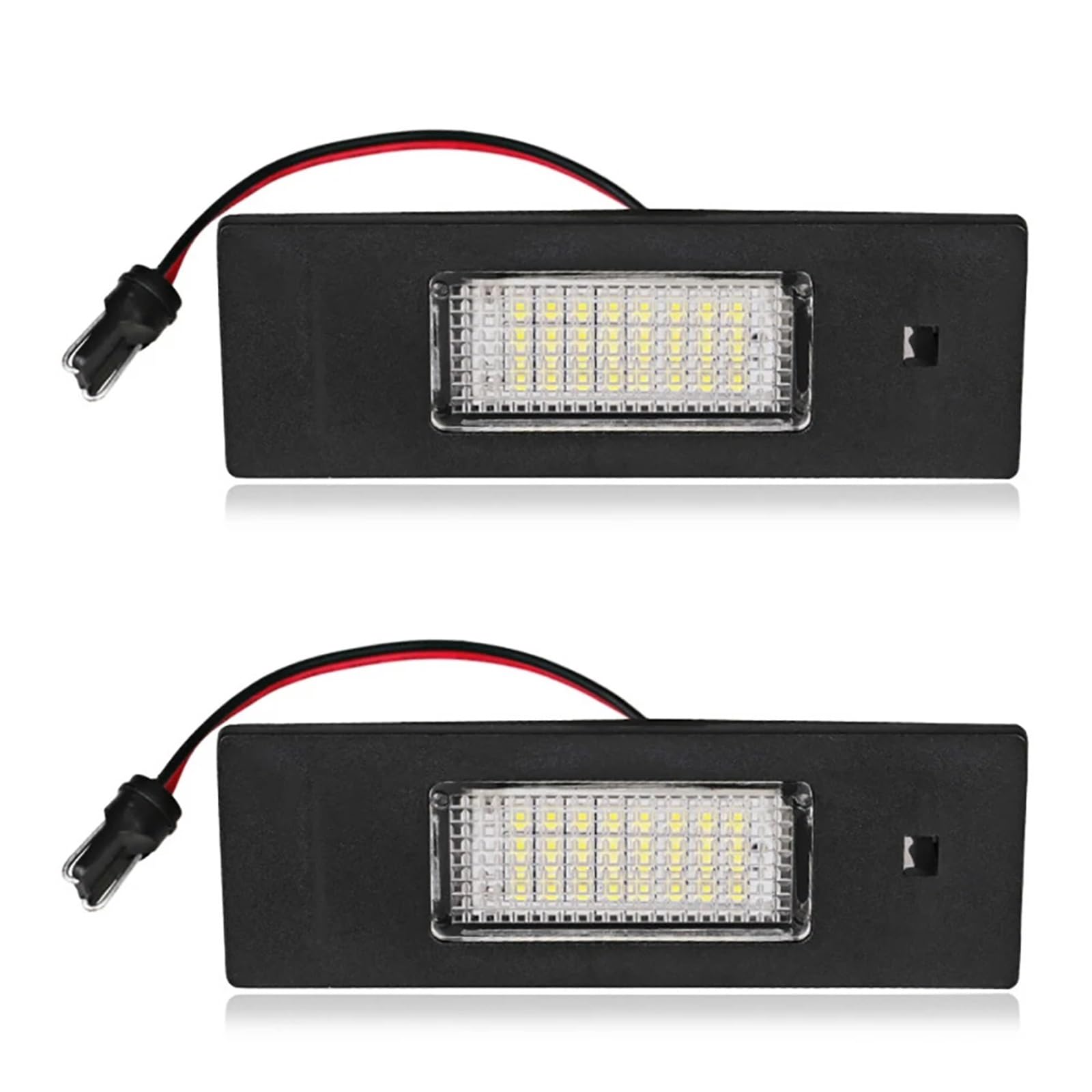 Placa Matrícula LED para Serie 1 E81 E87 E63 E64 M6 E85 E86 Z4 F12 F13 F20 K48 2 Piezas de luz de matrícula LED CANBUS, luz Trasera de Coche sin Error LED luz Placa
