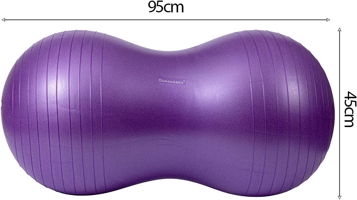 DumanAsen Exercise Ball with Pump, Peanut ball for kids, fitness ball