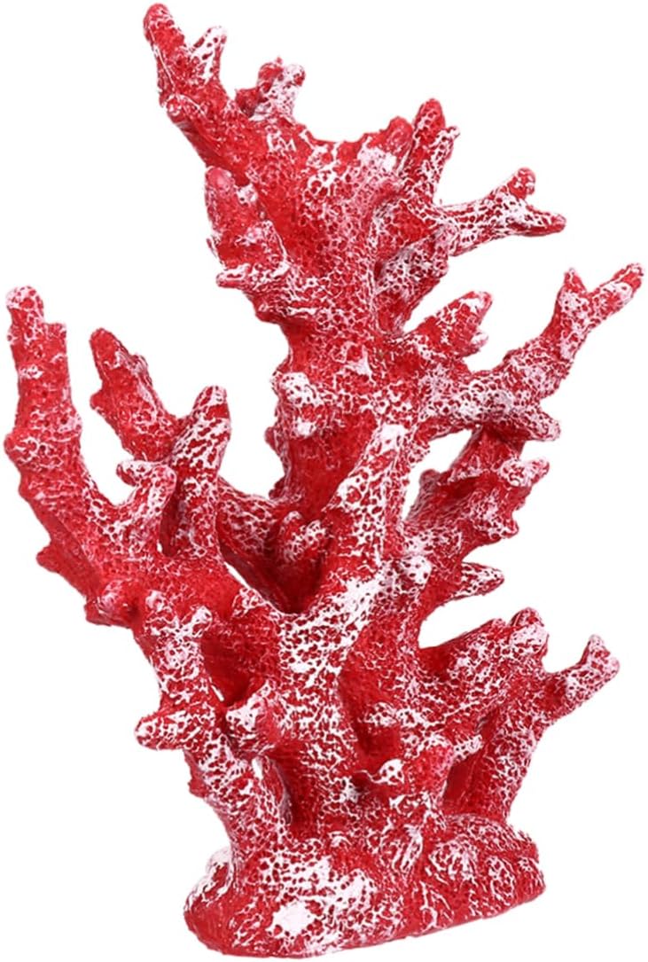 HANABASS Artificial Coral Ornament Resin Coral Decor for Fish Tanks Mediterranean Style Decoration Craftsmanship for Aquariums and Photo Props