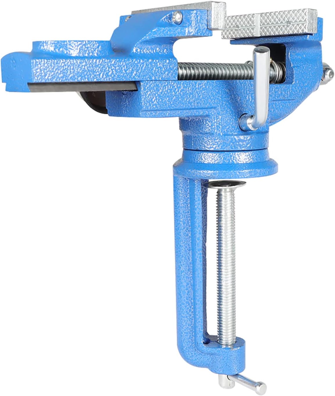 findmall 3 Inch Multi-Functional Combined Vise Multifunctional Jaw Universal Rotate 360 Degree Work Clamp Cast Iron Portable Home Clamp On Vise Fit for Woodworking, Drilling, Fixation, Etc