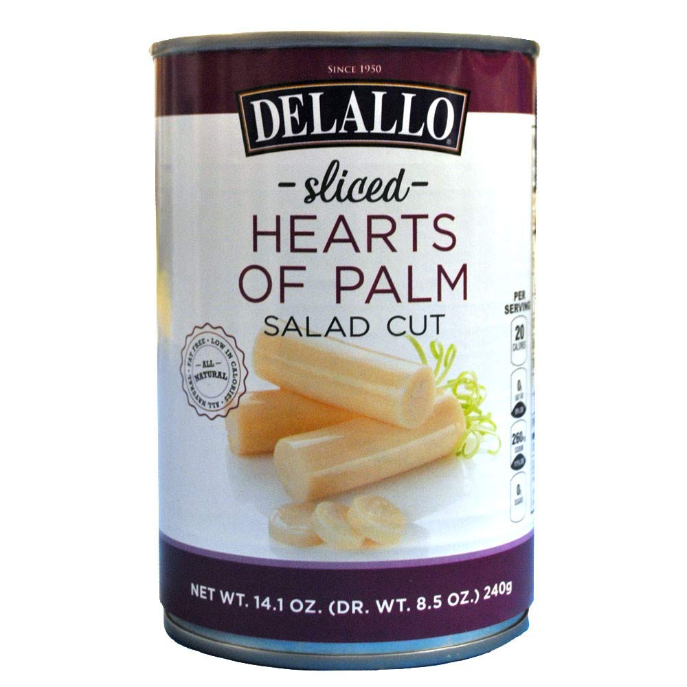 DeLallo Salad Cut Hearts of Palm, 14.1 -Ounce Unit (Pack of 6)
