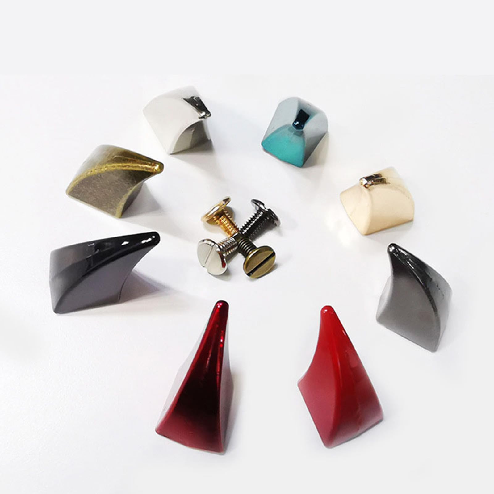 Yooghuge 10-teilig Horn Form Nieten - Metall Bolzen Für Kleidung & Accessoires, 17,5-27 Mm