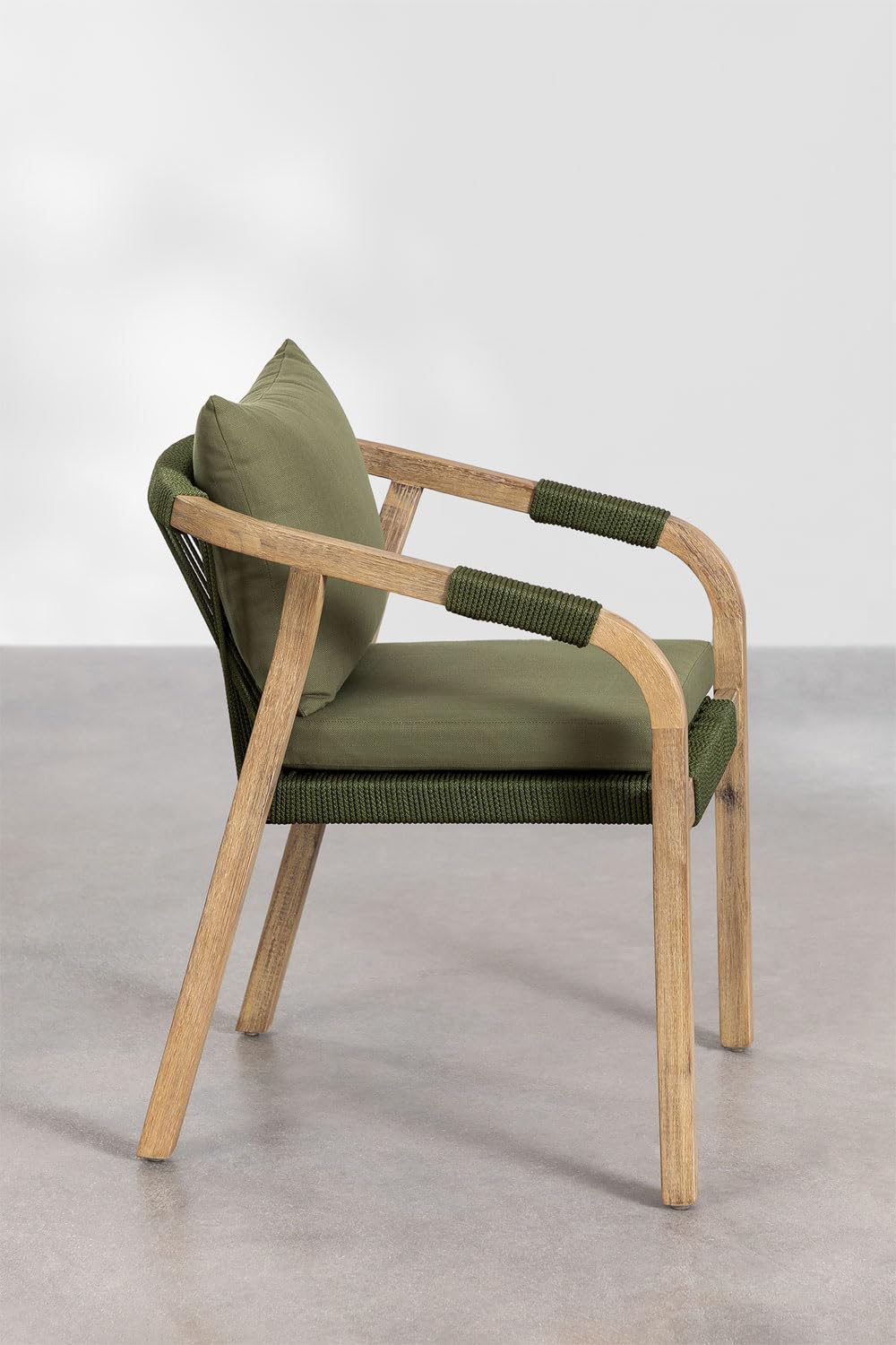 SKLUM Silla de jardín con reposabrazos en Madera de Acacia Dubai -