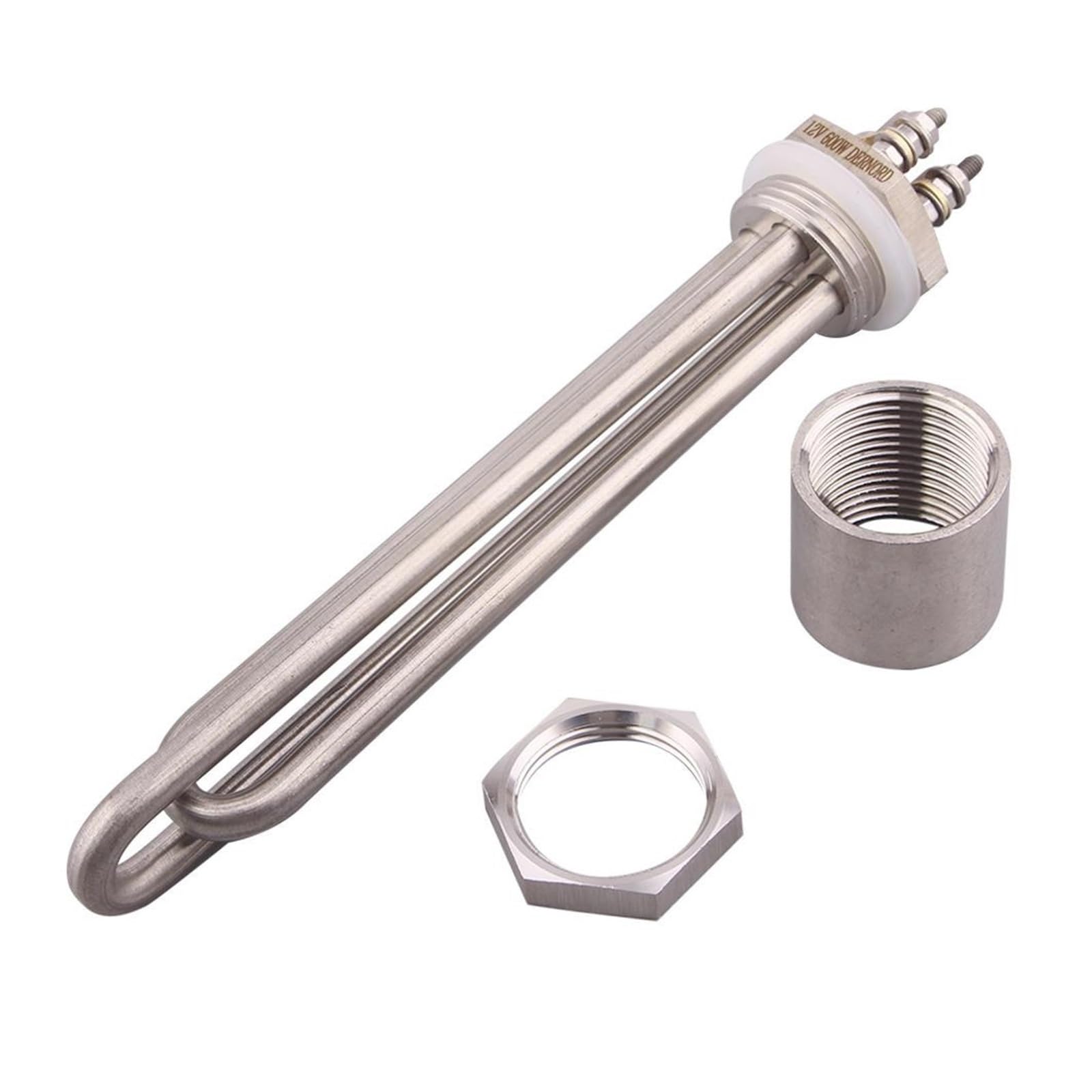 Resistenza per scaldabagno, Elemento riscaldante solare tubolare ad immersione for acqua 12V DC filo DN25 da 100W a 600W(B,300w)