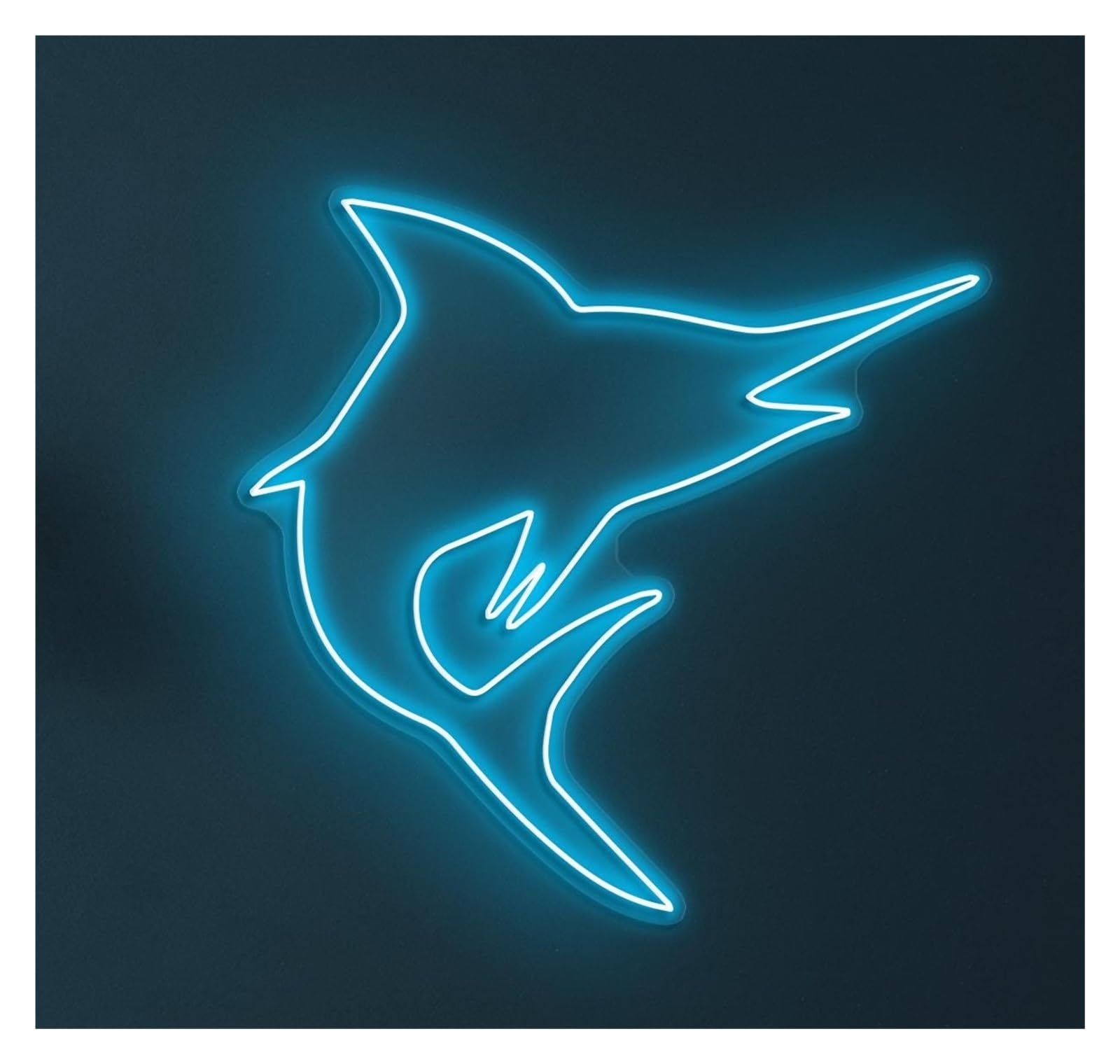 RONGCH Hanging Art Signs Marlin Fish Neon Sign LED Ocean Wall Art Seafood Decor for Marine Lovers Home Storefront Window Display Business Entrance 50cm(Style C)