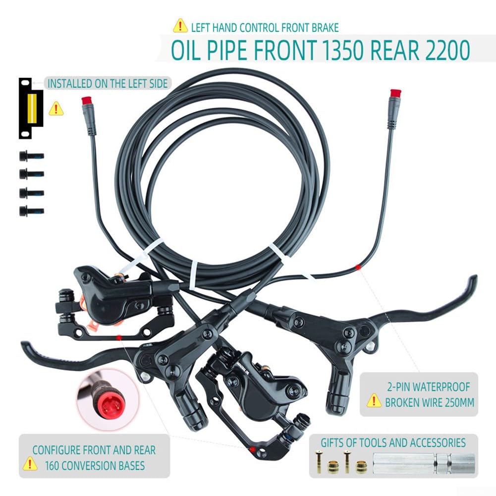 Hydraulische Doppelbremssattel Für E-Bike - Mit Schnellreaktionsmechanismus Vorne+hinten