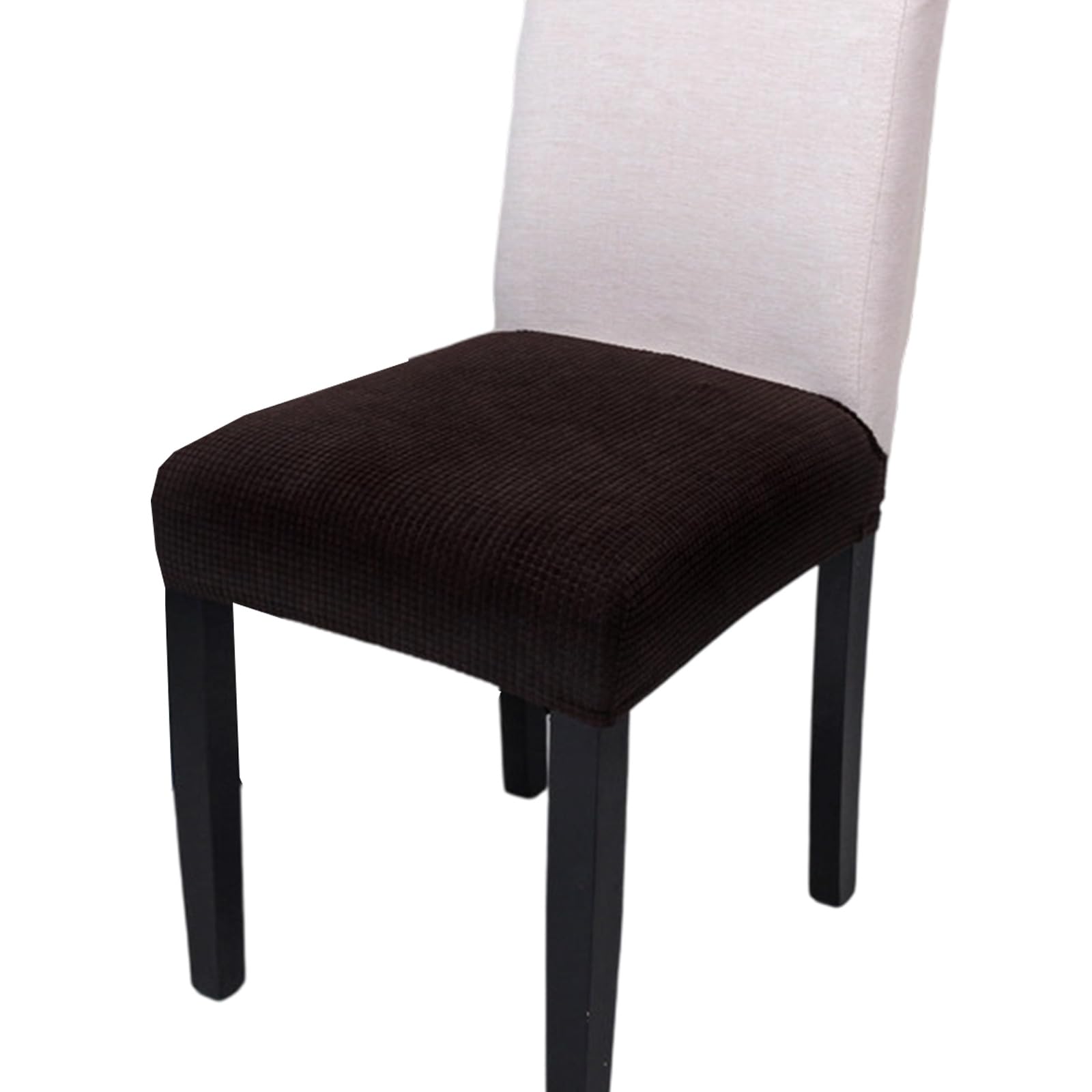 Kalttoy Coffee Spill Proof Elastics Dining Chair Cover With Quick Installation Stretchable Polyester Slipcovers For Household Use Easy Installion Restaurant Chair Protectors