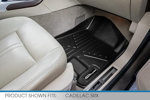 Miniatura 3 de SMARTLINER Juego de tapetes de piso de ajuste personalizado para Cadillac SRX 2010-2016, todos los modelos