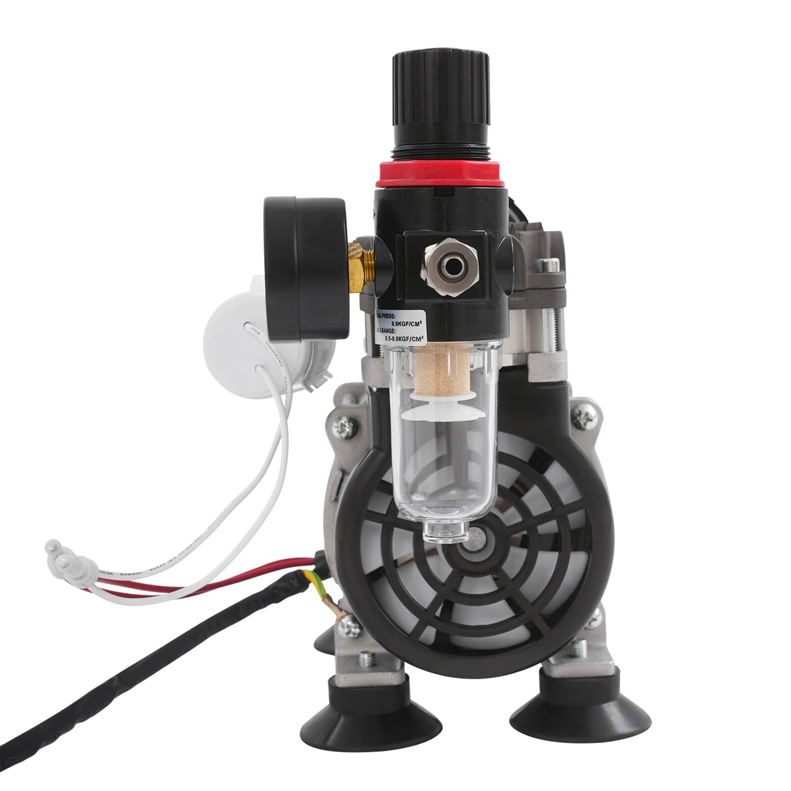 Bomba de vacío de laboratorio sin aceite, WFIETN 230 W, sin aceite, bomba de vacío para trabajos de pintura, reparaciones, capacidad de configuración 6uF