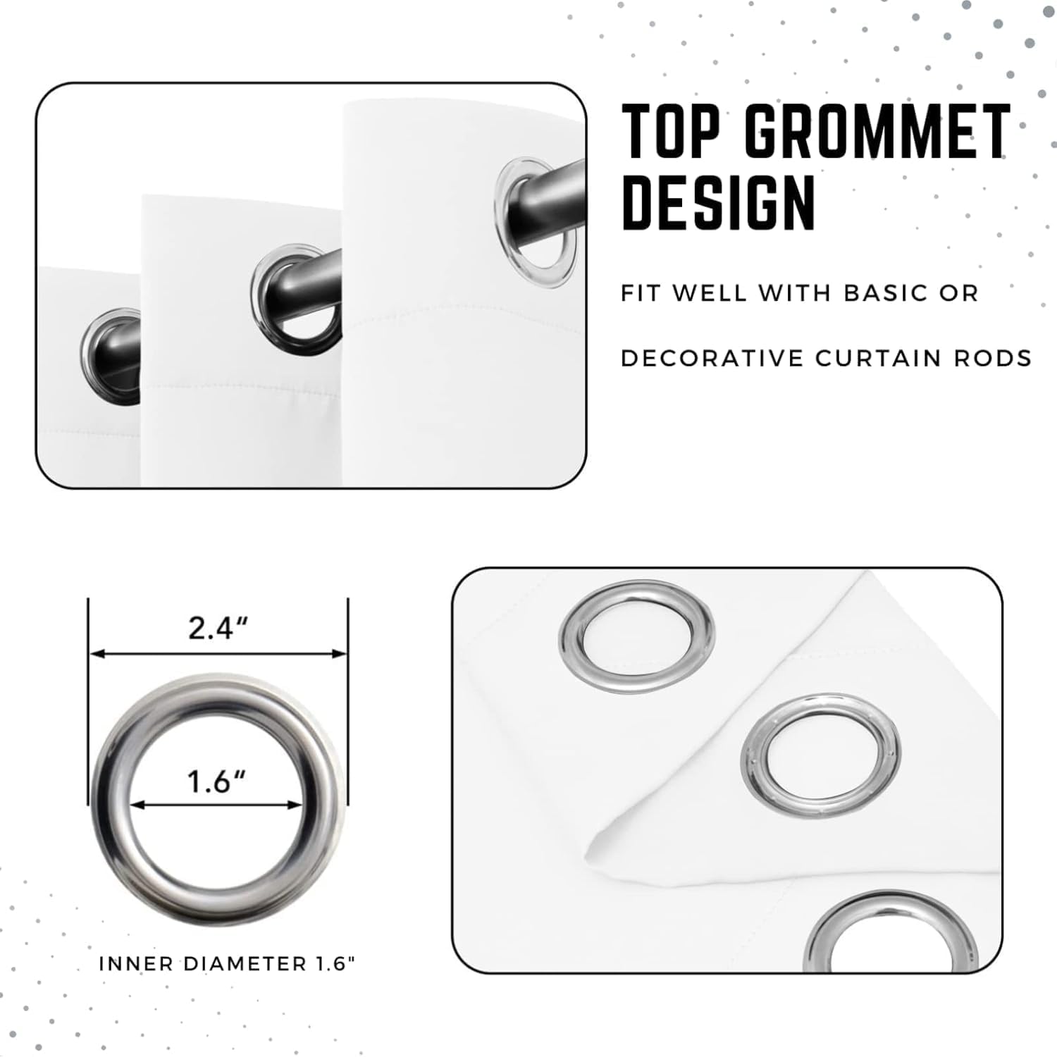 Tie Dye Sun and Moon Patterned Blackout Curtains for Bedroom, Living Room, Room Darkening Thermal Insulated Grommet Drapes, Psychedelic Celestial Window Treatments, 84 Inch Curtains 2 Panel Set