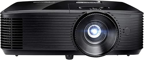 Optoma Proyector de películas H190X asequible para el hogar y al aire libre Listo para HD 720p + soporte 1080p 3900 lúmenes brillantes para ver