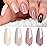 Vishine Gel Nail Polish Set - 4 Colors Nude, Pastel Beige Brown Gel Polish Natural Colors Gel Polish Set UV Soak Off Nail Polish Design DIY Home Salon 8ml C015