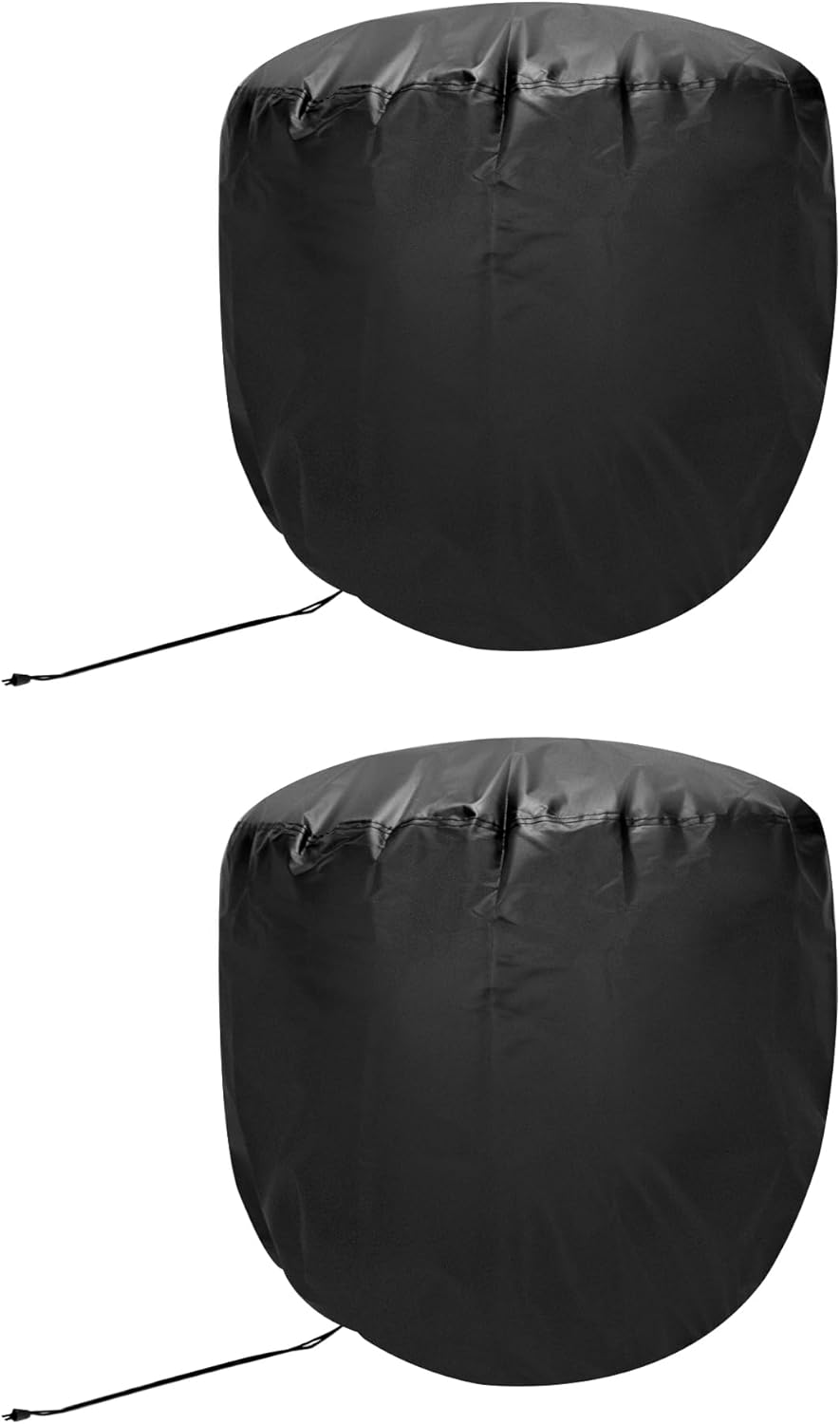 QWORK Turbine Roof Vent Cover House, 2 Pack Waterproof Oxford Roof Turbine Hoods Shield Canvas,Black Adjustable Drawstring Roof TurbineVentilatorCover, 20" x 20"