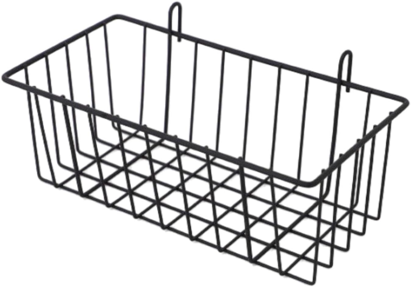 Metal Hanging Wire Basket Grid Basket with Hooks for Pantry Living Room S|1 Metal Wire Hanging Storage Basket| Racks & Holders| Kitchen, Dining & Bar |Home & Garden