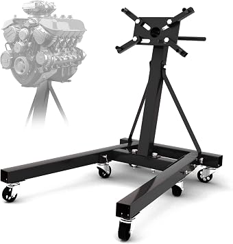 Heavy Duty Foldable Engine Stand 2000LBS Capacity, Black