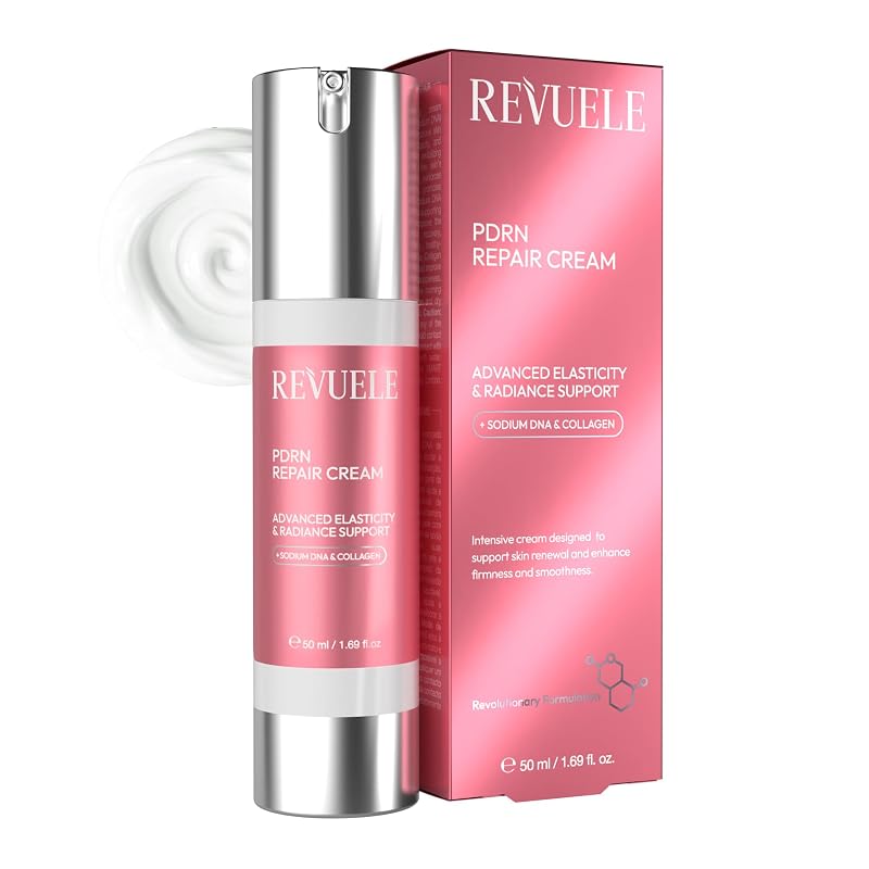 Revuele Creme hidratante facial com Sodium DNA, colágeno e peptídeos – 50 mL