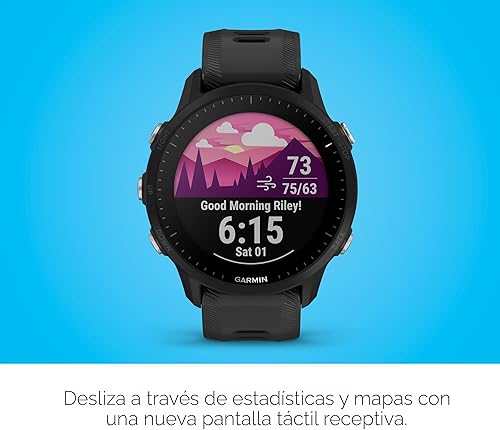 Miniatura 4 de Garmin Forerunner 955 - Reloj inteligente con GPS para correr con capacidades de carga solar diseñado para triatletas batería de larga duración