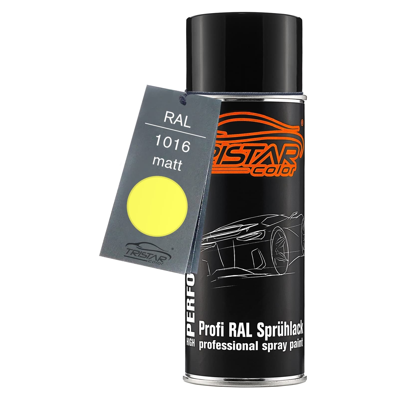 TRISTARcolor RAL 1016 Schwefelgelb Spray can 400 ml mat quick-drying