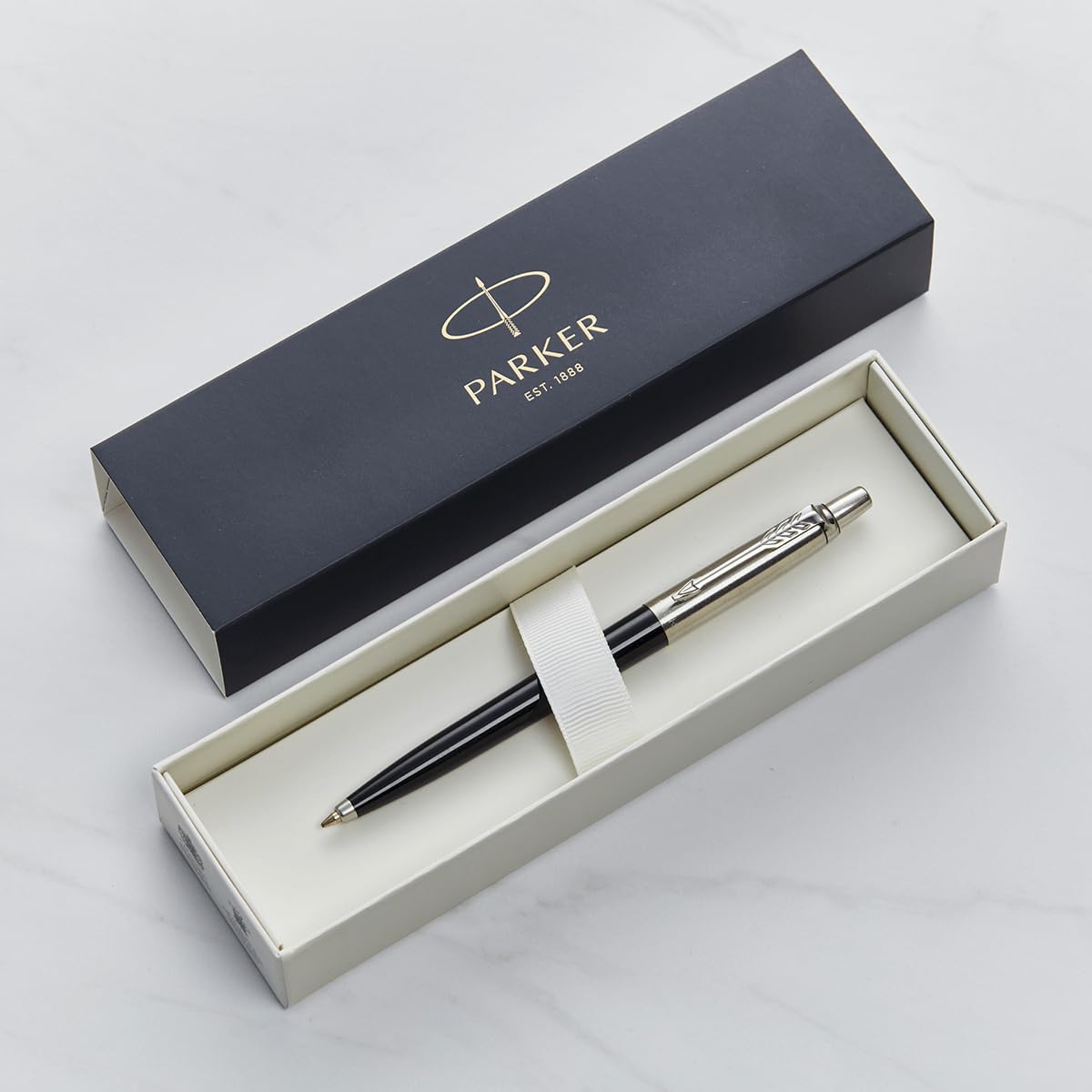 Personalised Engraved Parker Jotter Red Ballpoint Pen with Blue Ink, Custom Gift for Christmas Birthday Graduation, Personalised Gifts for Men, Women, Teachers (Black) โ image 1
