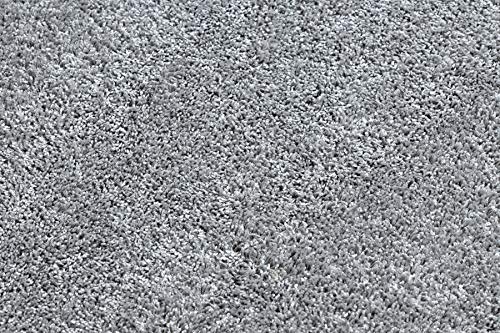 Moquette lavable ILDO tapis moderne de chambre 140x200 cm argent - 7