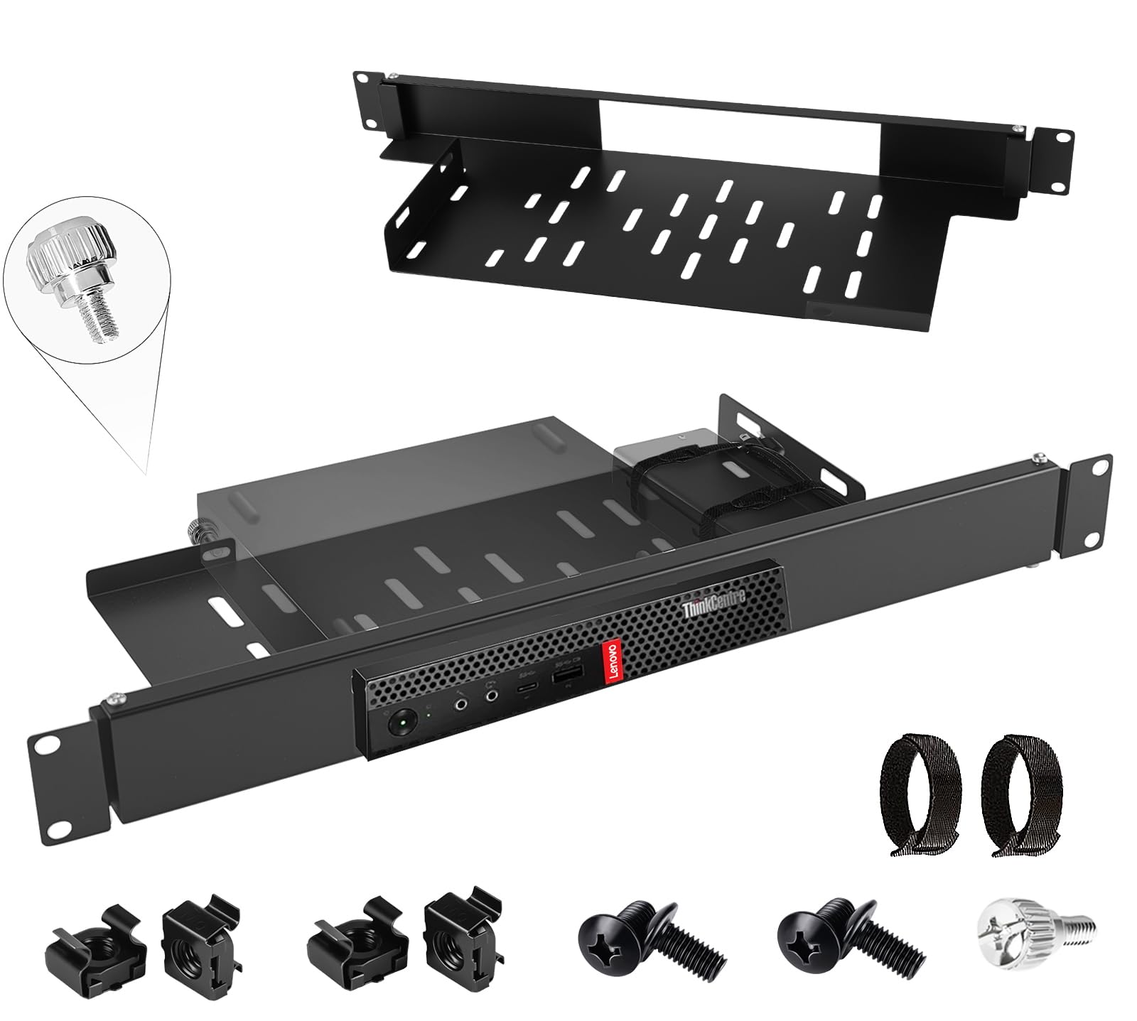 Amazon.co.jp: Freejia ミニラックマウント Lenovo ThinkCentre 1U