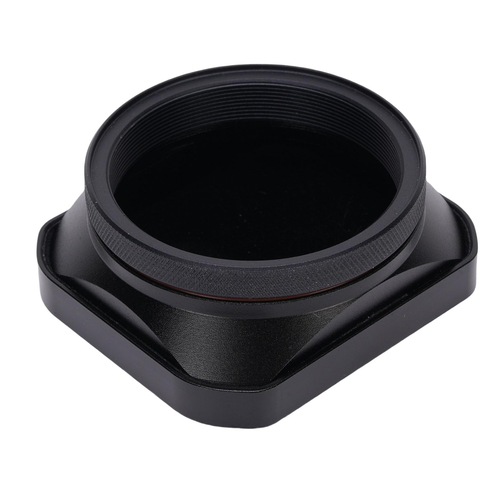 Generic Parasol para Lente de Cámara X100VI X100V X100F X100T X100S X70 de Metal Cuadrado con Tapa para una Experiencia de Filmación Mejorada, Herramienta de Fotografía Antirreflectante para (Black)