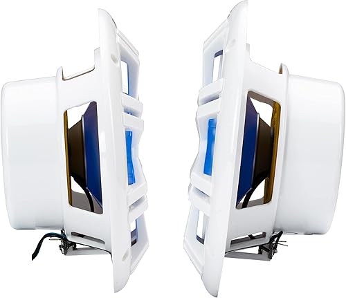 Miniatura 7 de KICKER 49KM604WL KM 6.5" 4Ω Altavoces Coaxiales Marinos LED Azul - Par