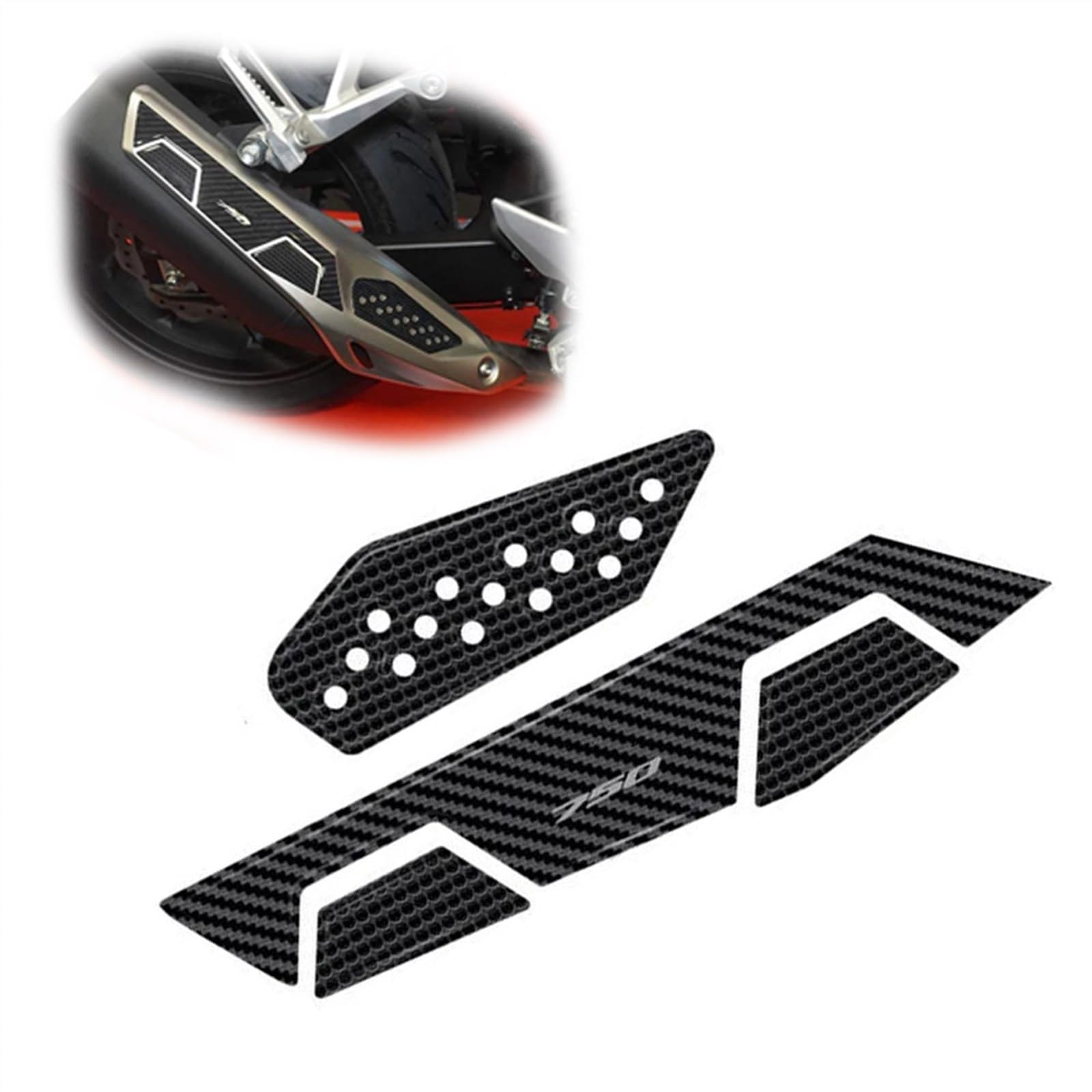 Motorbike Sticker for H&ONDA CB 750 Hornet 2023 Motorcycle Accessories Sticker Silencer Protector