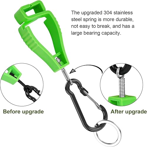 Miniatura 4 de NANHONG 4PCS, Clips para Guantes para Soportes de Guantes de Trabajo, Clip para Guantes, Accesorios para Cinturón de Servicio, Clips para Guantes