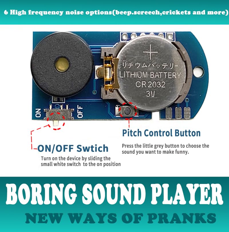 UZCIBU Funny Cricket Noise Maker (3 Pack), Hidden Cricket Chirps, Tiny Noise Prank, Boring Sound, Gag Gift for Family, Office, School, Party