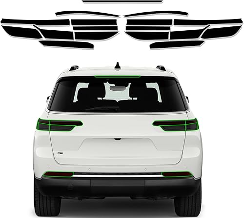 Mustree Cubierta precortada para tinte de faros delanteros para Jeep Grand Cherokee 2022 2023, accesorios para faros antiniebla con adhesivo