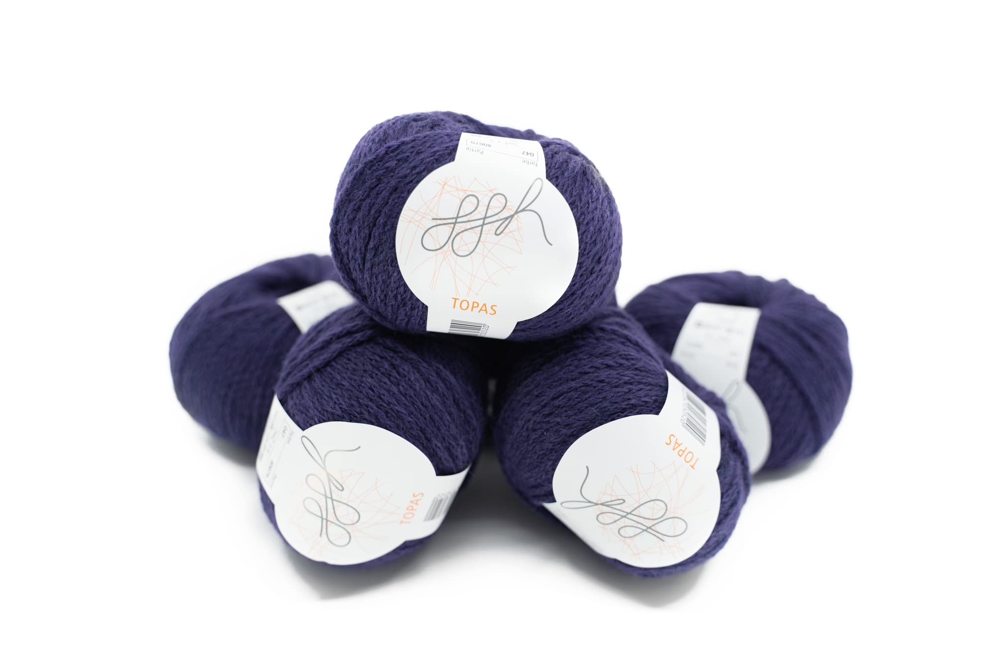 ggh Topas Box – laine vierge, mélange d'alpaga – laine pour tricot ou crochet couleur 047 – violet