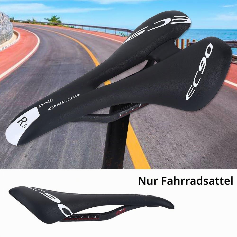 Ergonomischer Fahrradsattel, Ultraleicht, Gepolstert mit Schaum, für Mountainbike und Rennrad, mit Belüftungsdesign