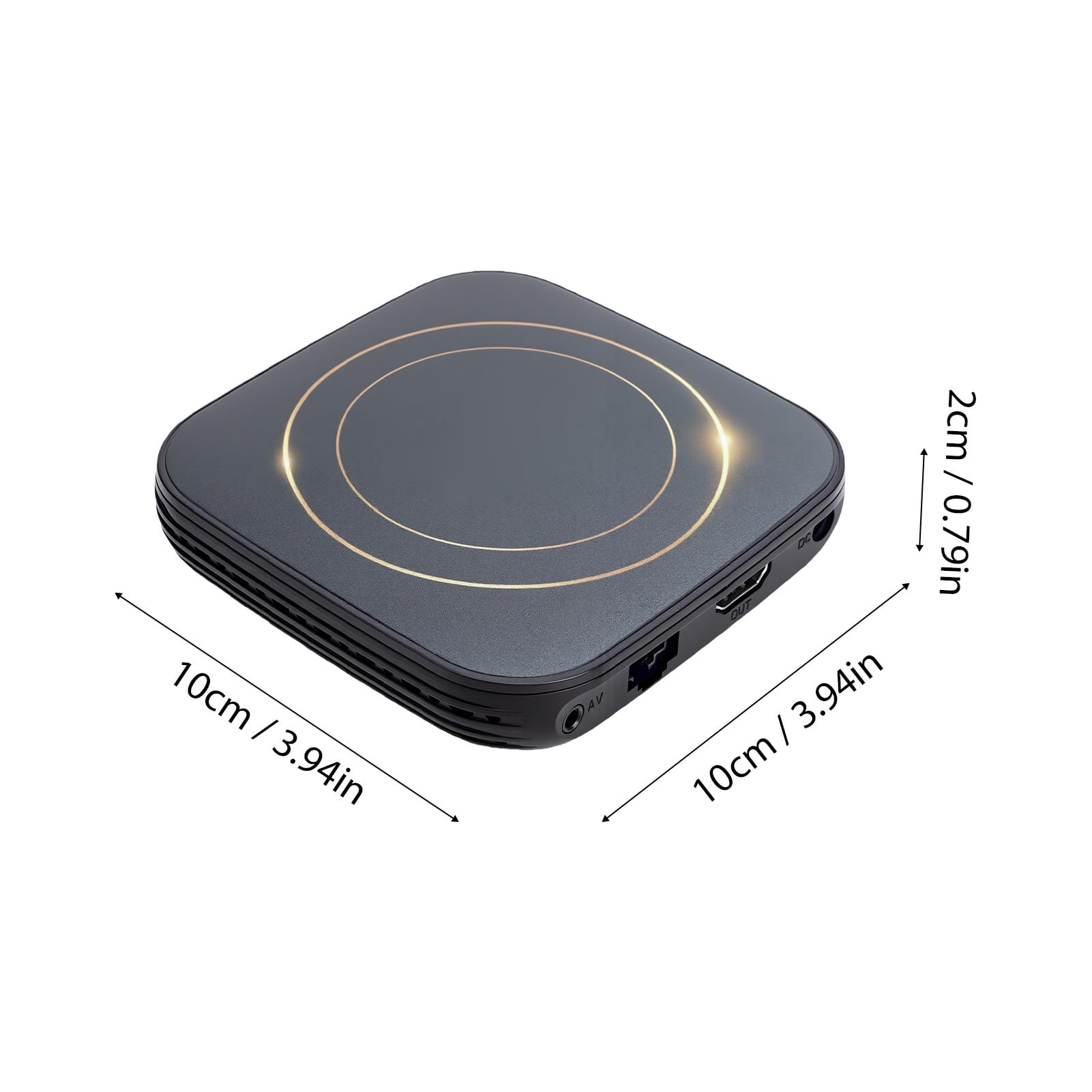 Sxhlseller dla Android TV Box, 8K TV Box Dekodowanie 8K H.265 Dwuzakresowy Odtwarzacz Multimediów WiFi 12 Czterordzeniowy Procesor BT 4.0 USB 2.0 z Wyjściem HDMI 2.0a (wtyczka UE 4+64G)