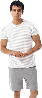 KADY Mens crew neck short sleeves pajama set crew neck short sleeves pajama set