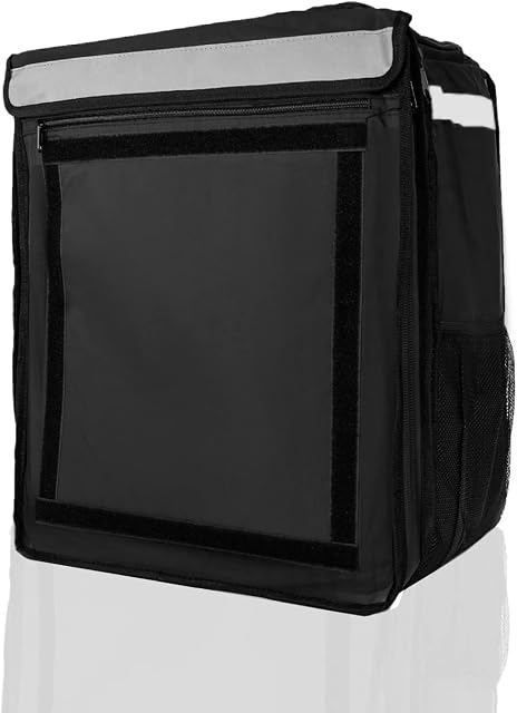 Boolanga Telescopic Cubic Insulated Food Delivery Bag with Expandable Functionality Premium Delivery Bag That Keeps Your Food Warm & Cold for Hours 100% Water-Repellant Vol. 58 to 89 L