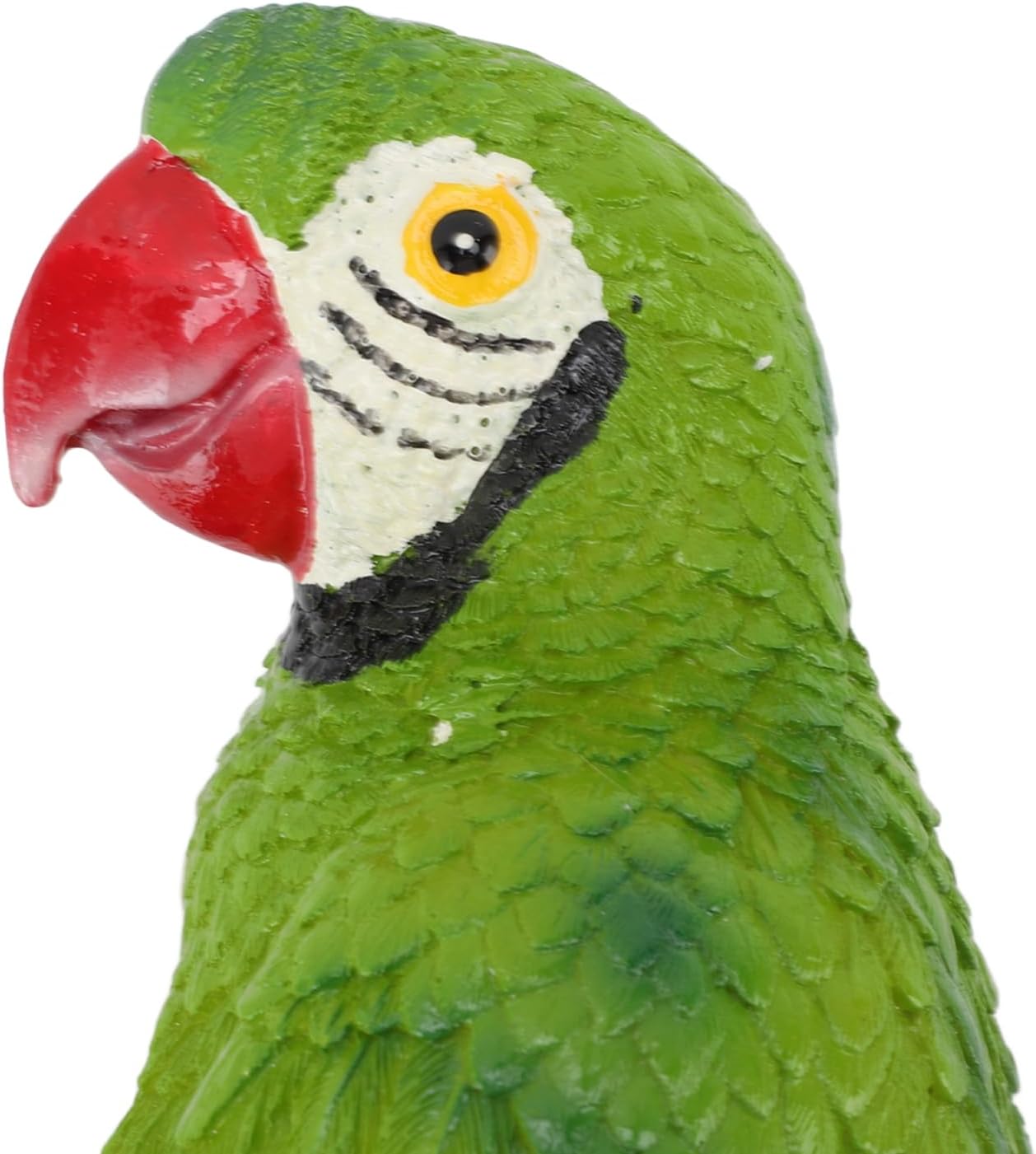 Decorative Green Parrot Wall Sculpture, Indoor Outdoor Resin Bird Ornament
