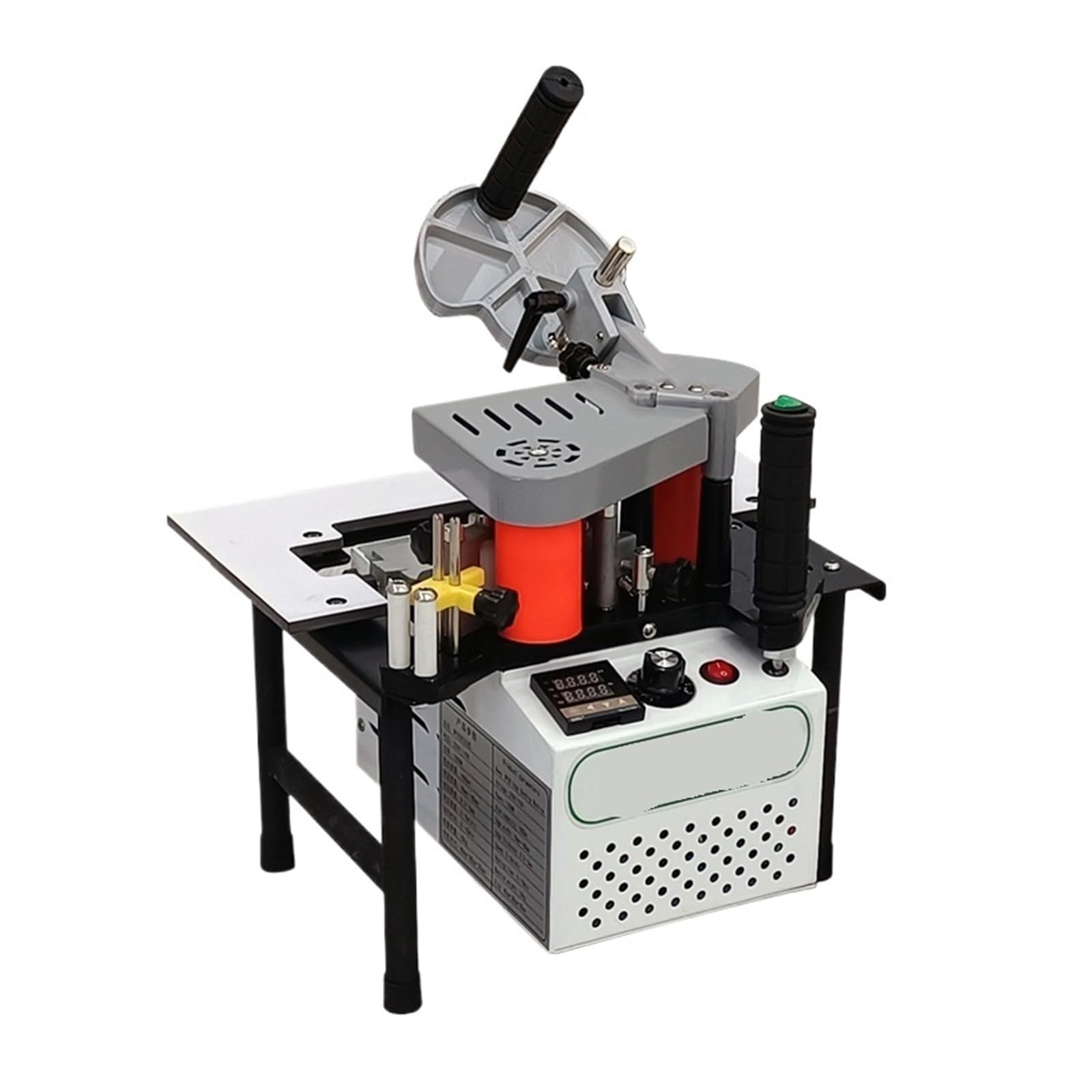 Wood Manual Edge Banding Machine PVC Portable Bander Double Side Gluing 1200W Woodworking Machinery MY50 Operates Smoothly Performs Well(MY50 Edge Banding)