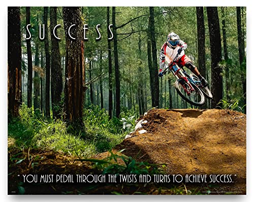 Apple Creek Bicycle Motivational Poster 11x14 Wall Art