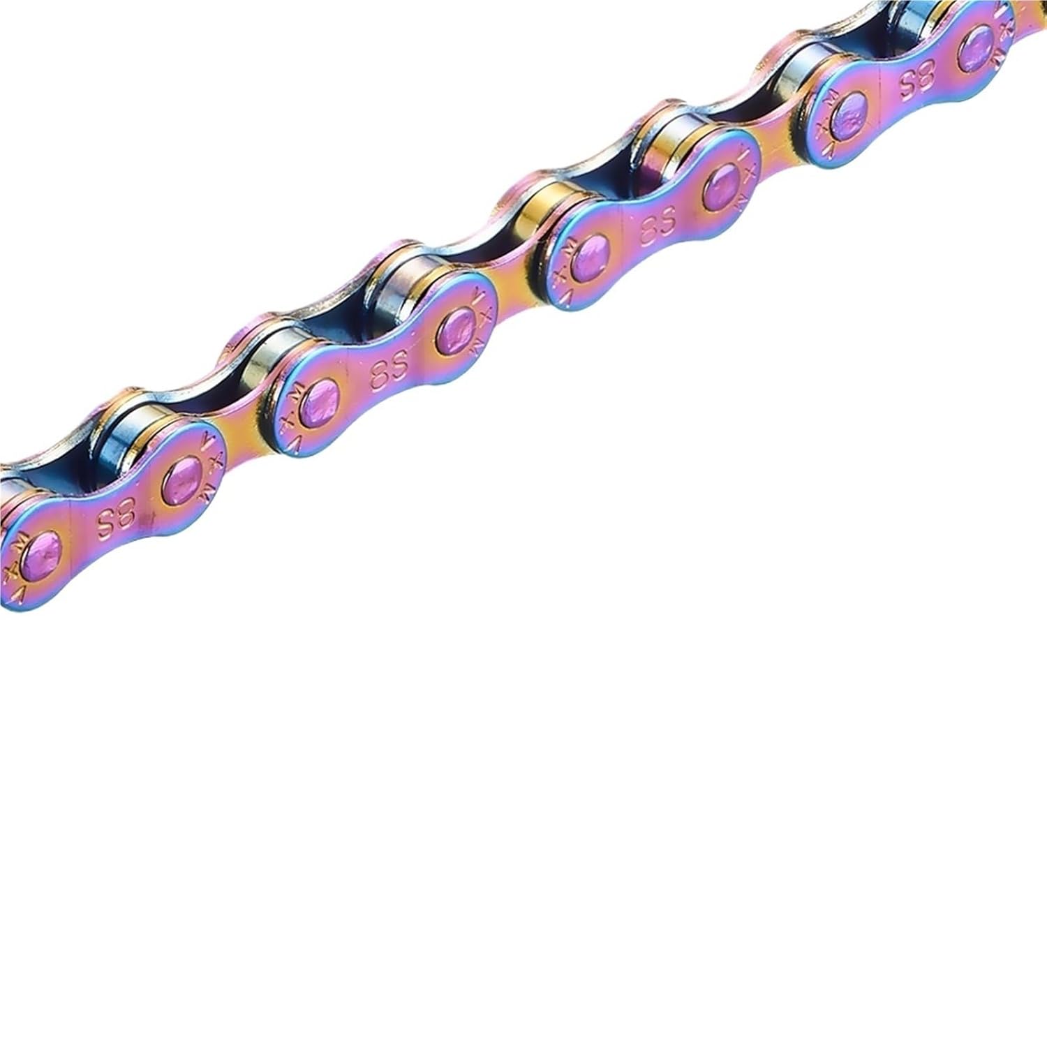 Full Electroplated Anti-Rust Bike Chain - 8-11 Speed Colorful for Mountain Road Bicycles(11 Speed)