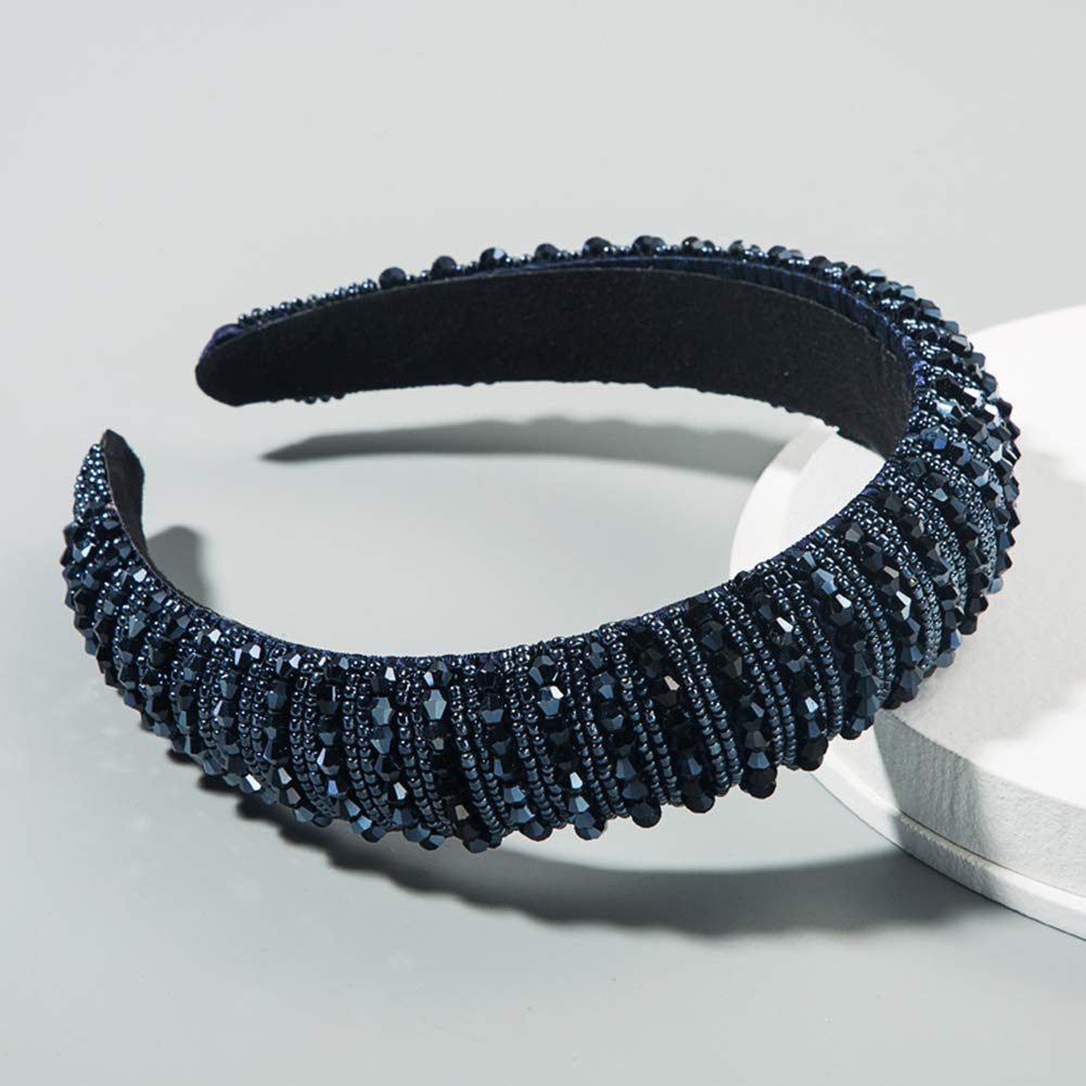 Fasce per capelli fatte a mano con perline di cristallo brillanti e