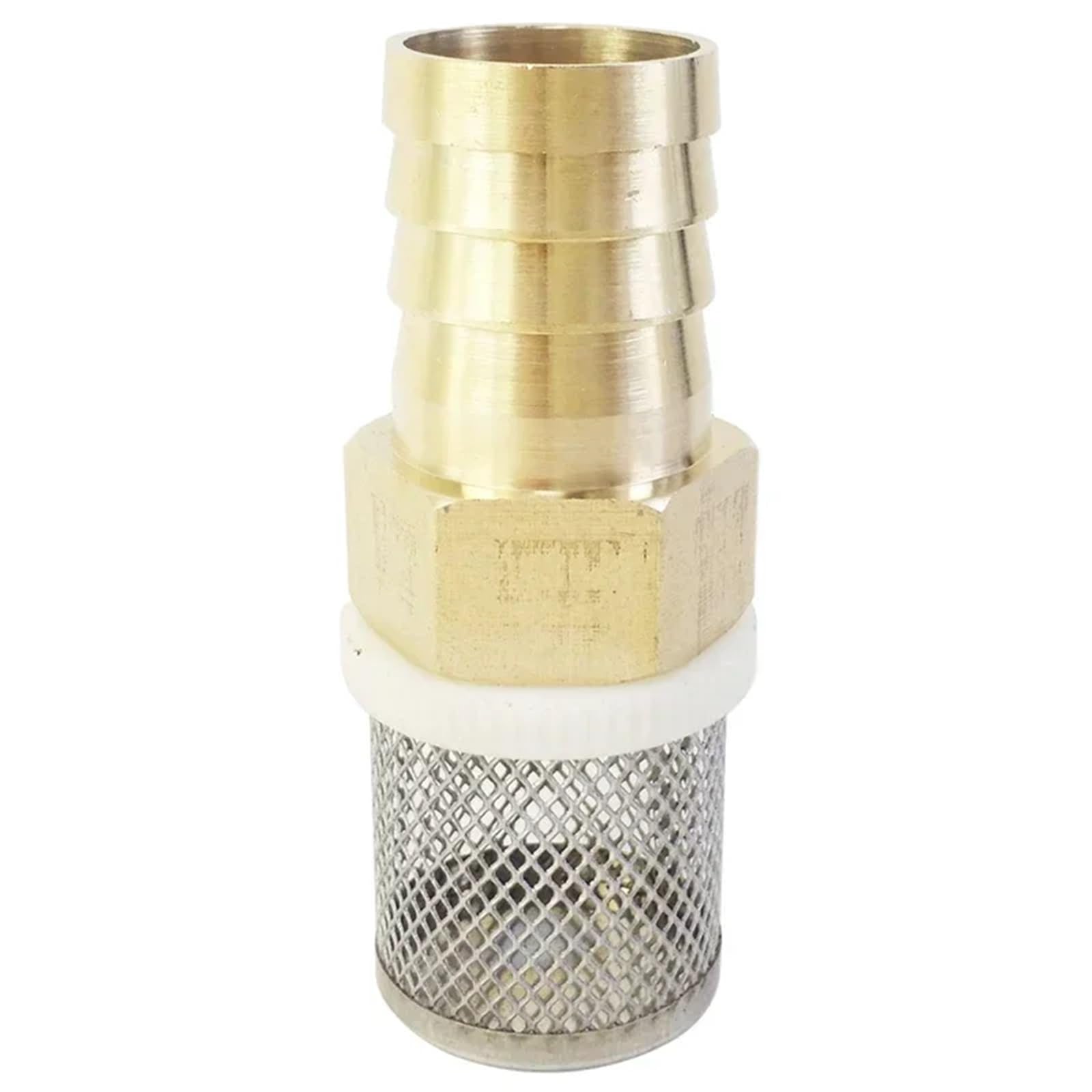Mosiężny zawór zwrotny z trzpieniem do węża 6, 8, 10, 12, 14, 16, 19, 25 i 32 mm, średnica zewnętrzna, filtr ze stali nierdzewnej, zawór dolny, zawór stopowy dla wody. (19 mm)