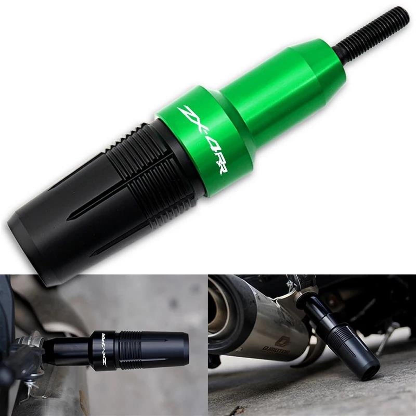 Tamponi Paratelaio Per Kawasaki Ninja ZX4R / ZX4RR 2023-2024 - Protezioni Anticaduta In Alluminio CNC E POM, Nero