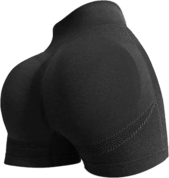 Women Workout Shorts Yoga Gym Seamless Scrunch High Waist Athletic Control