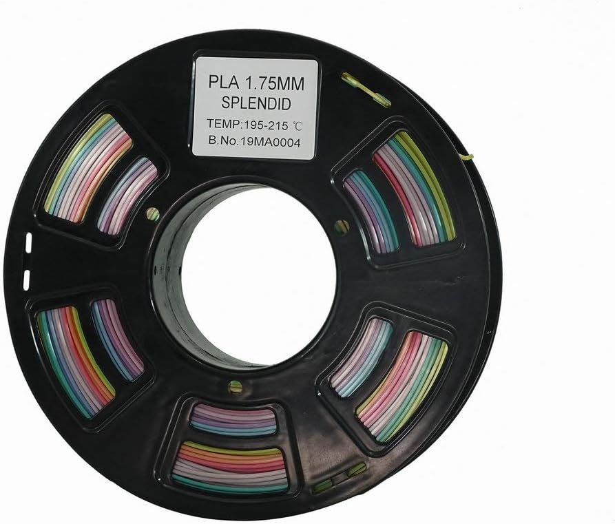 Stronghero3d FDM 3D Printer PLA Filament 1.75mm Multicolor Gradient Rainbow 1KG (2.2lb ) Accuracy 0.05 MM