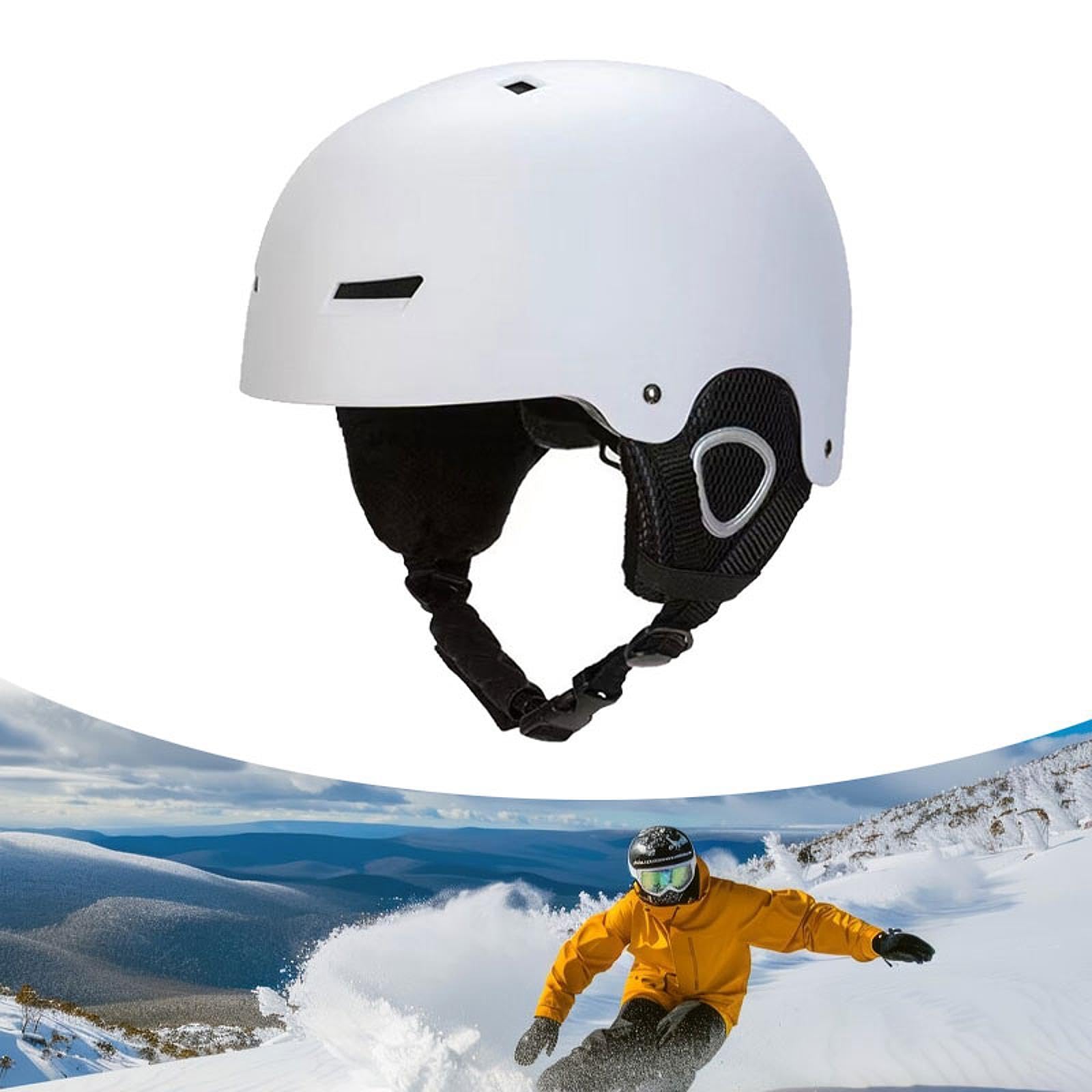 Casco de Esquí Casco Multiuso de Patinaje Casco para Bicicleta Casco de Snowboard con Ventilación Integrada Construcción Ligera Ajuste 360 Grados