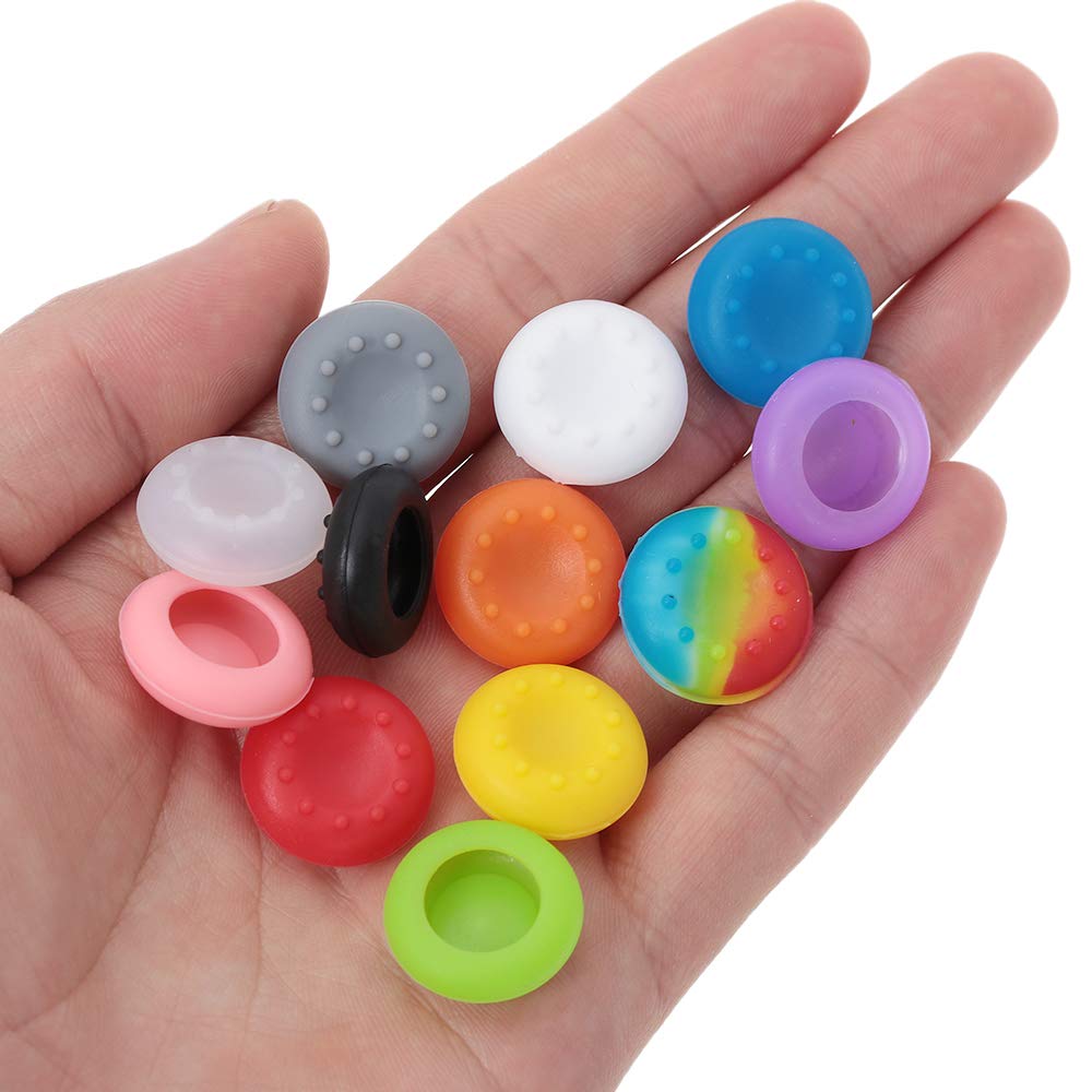 Compatible with 36 Pcs Thumb Grips Silicone Analog Stick Covers Thumbstick Controller Replacement Joystick Cap PS5 PS4 PS3 PS2 Xbox One Xbox 360 Wii U (C, 36pcs Compatible with 36 Pcs Thumb Grips Silicone Analog Stick Covers Thumbstick Controller Replacement Joystick Cap PS5 PS4 PS3 PS2 Xbox One Xbox 360 Wii U (C, 36pcs