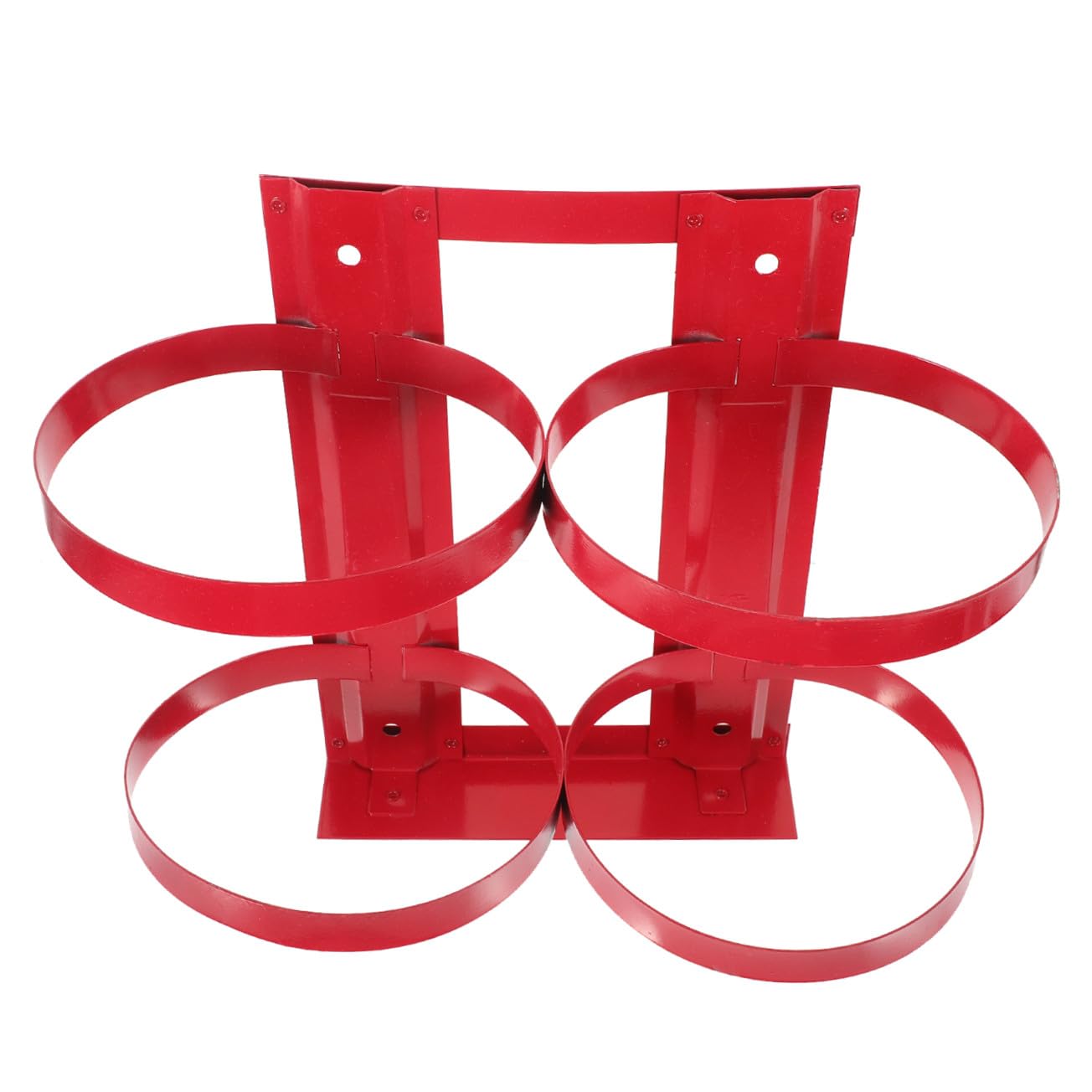 Supporto Accesso Immediato per Estintore 5kg in Ferro Rosso di Montaggio Robusto per Sicurezza Antincendio in Casa e Ufficio