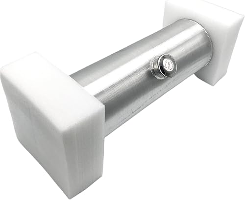 Miniatura 3 de JSD AUTO PARTS Tanque de combustible de aluminio 6 galones 8x 28 pulgadas tanque de gas de llenado central 3/8 "NPT Outlet