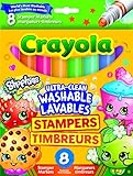 Crayola Shopkins Stamper Washable Markers (8 Count)